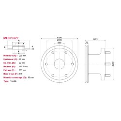 Jeu Disques Mintex MDC1322