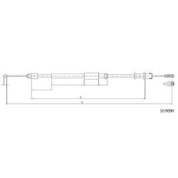 Cable de freins Cabor 10.9890