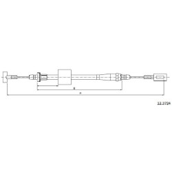 Cable de freins Cabor 12.3724