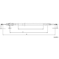 Cable de freins Cabor 10.4521