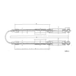 Cable de freins Cabor 1201.1