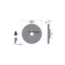 Lot de 2 Disque (x1) TEXTAR 92289805