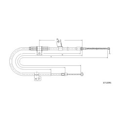 Cable de freins Cabor 17.2291