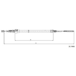 Cable de freins Cabor 10.7406