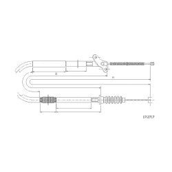 Cable de freins Cabor 17.2717