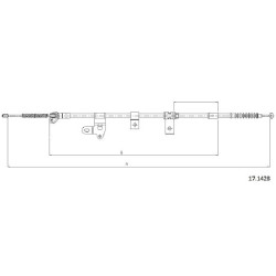 Cable de freins Cabor 17.1428