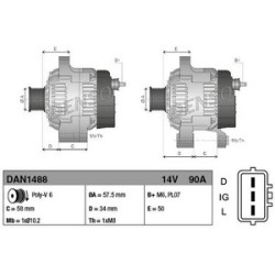 Alternateur Denso DAN1488