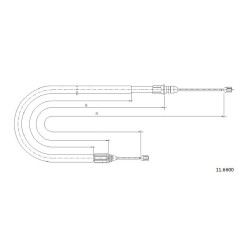 Cable de freins Cabor 11.6600