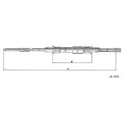 Cable de freins Cabor 10.7401