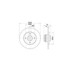 Lot de 2 Disque (x1) TEXTAR 92242103