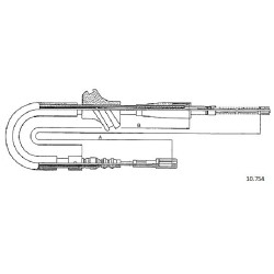 Cable de freins Cabor 10.754