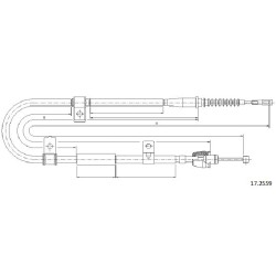 Cable de freins Cabor 17.2559