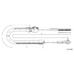 Cable de freins Cabor 12.3703