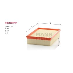 Filtre à air Mann C26138/1KIT