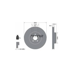 Lot de 2 Disque (x1) TEXTAR 92294305