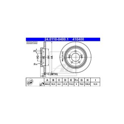 Lot de 2 Disque (x1) ATE 410400