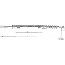 Cable de freins Cabor 10.8181