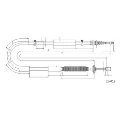 Cable de freins Cabor 12.0722