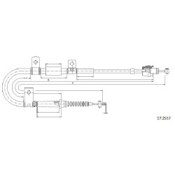 Cable de freins Cabor 17.2557