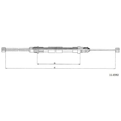 Cable de freins Cabor 11.6592