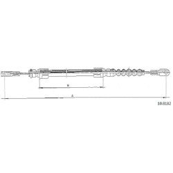 Cable de freins Cabor 10.8182