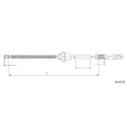 Cable de freins Cabor 10.5373