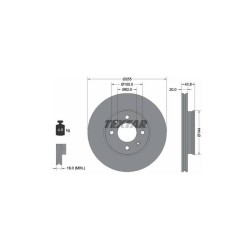 Lot de 2 Disque (x1) TEXTAR 92295403