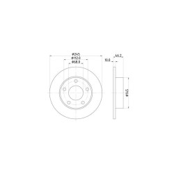 Lot de 2 Disque (x1) TEXTAR 92037400