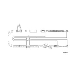 Cable de freins Cabor 17.2515