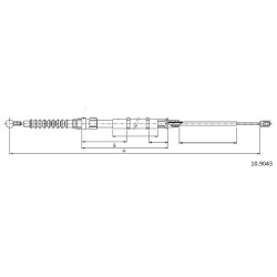 Cable de freins Cabor 10.9043