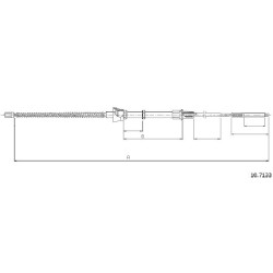 Cable de freins Cabor 10.7133