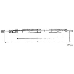 Cable de freins Cabor 10.6026