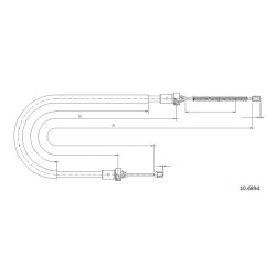 Cable de freins Cabor 10.6894