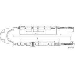 Cable de freins Cabor 10.5333