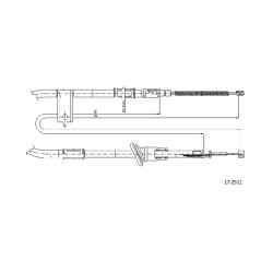 Cable de freins Cabor 17.2512