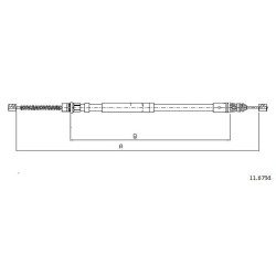 Cable de freins Cabor 11.6794