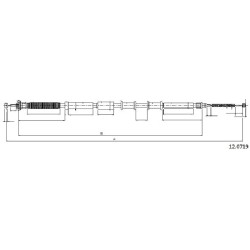 Cable de freins Cabor 12.0719