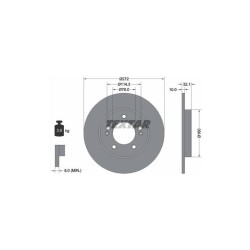 Lot de 2 Disque (x1) TEXTAR 92291703