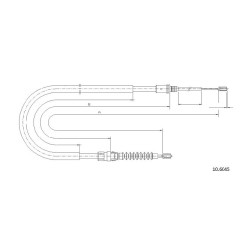 Cable de freins Cabor 10.6045