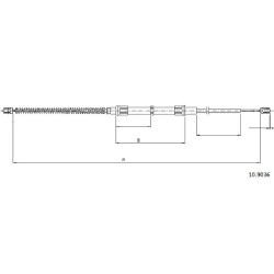 Cable de freins Cabor 10.9036