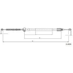 Cable de freins Cabor 11.6595