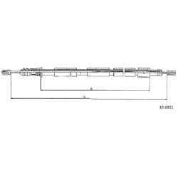 Cable de freins Cabor 10.6021