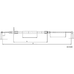 Cable de freins Cabor 10.5162