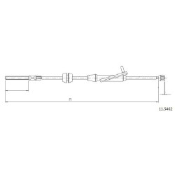 Cable de freins Cabor 11.5462