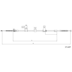 Cable de freins Cabor 17.1427