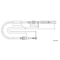 Cable de freins Cabor 10.5159