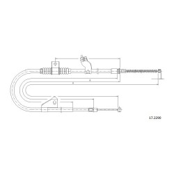 Cable de freins Cabor 17.2290