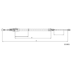 Cable de freins Cabor 10.9055