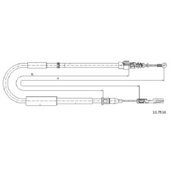 Cable de freins Cabor 10.7514