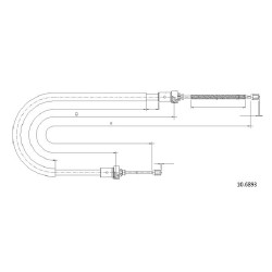 Cable de freins Cabor 10.6893